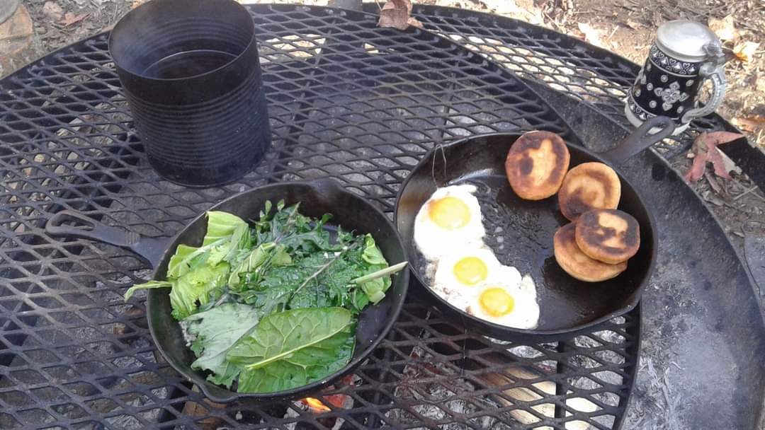 a beautiful fire cooked meal